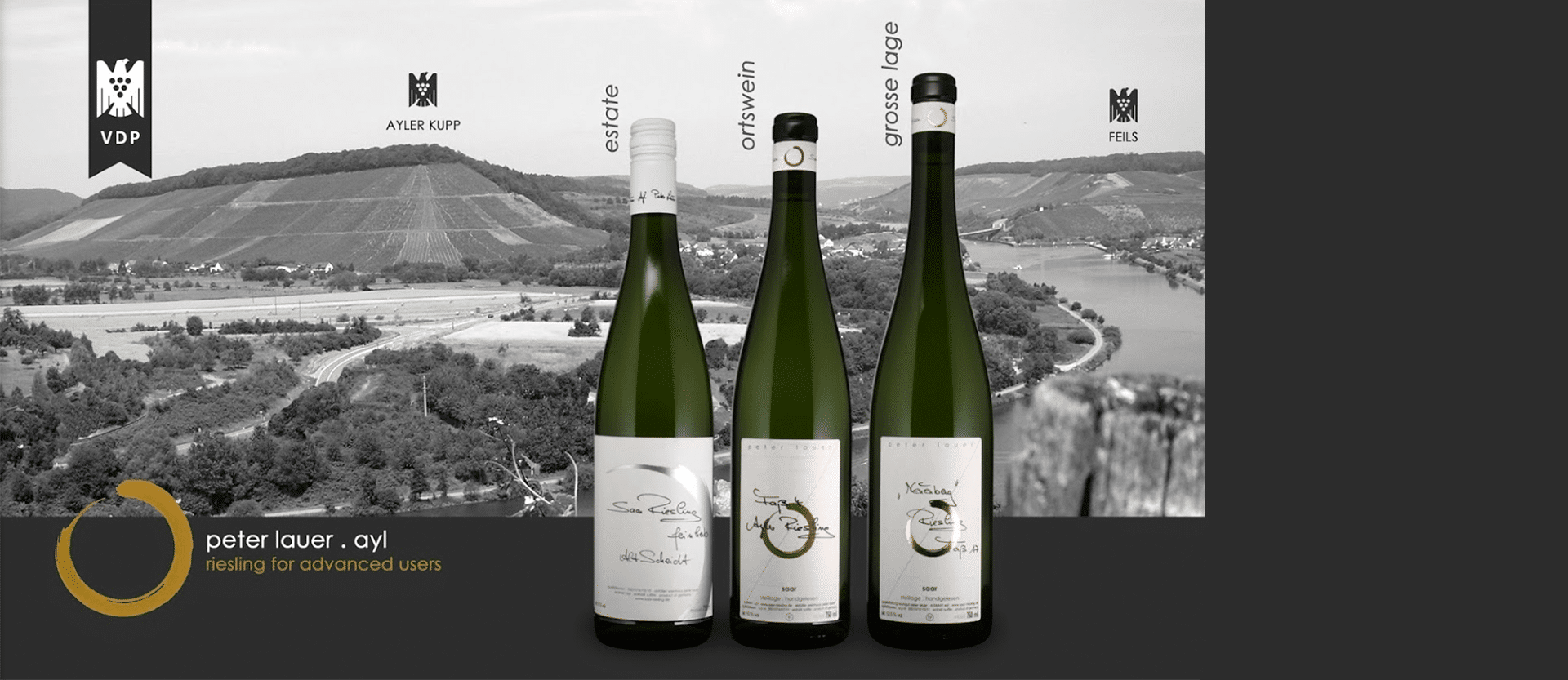 Three bottles of wine from Peter Lauer