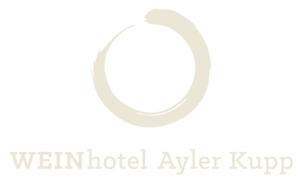 Circle above the name WEINhotel Ayler Kupp - hotel logo