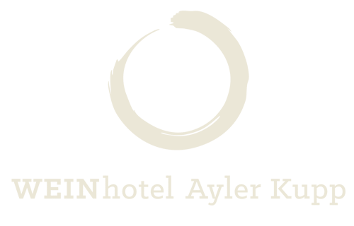 Circle above the name WEINhotel Ayler Kupp - hotel logo